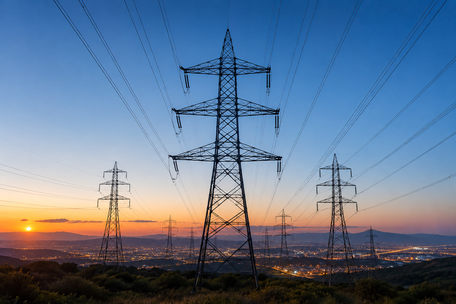 Formación XR para energía y utilities Líneas de alta tensión para formación XR en seguridad eléctrica